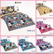 TOTO Licensed Bed Sheet Set 3.5/5/6 Feet (Not Including Duvet) Cuties Mickey mouse Pattern CUM166 CU