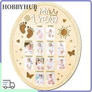 HOBBYHUB Photo Display Board, Wood Board Bear Shape Photo Frame,  Baby Bottle Shape Egg Shape Cute 1