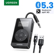 UGREEN aptX HD Airplane Bluetooth Transmitter Receiver OLED AUX Adapter