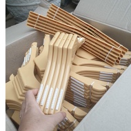 Combo of 10 wooden imitation plastic coat hangers 38cm long to hang adult clothes in all colors - sa