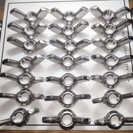 5/ 8 inch stainless steel sus 304 wing nut butterfly nut thread inch