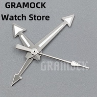 GRAMOCK 33.5mm Universal Time Black Blue Green Watch Dial 6 o clock Date With GMT NH34 4 Hands Lumin