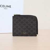 CELINE 老花PVC零錢包肩背包