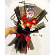 BUKET KARAKTER WISUDA // BUKET HARI GURU 45CM / BUKET HARI AYAH /