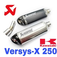 AKRAPOVIC Exhaust Modenas Kawasaki VersysX250 17-25 Slip On Tabung Muffler VersysX Versys 250X Versy