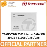 TRANSCEND 230S Internal SATA SSD, 256GB / 512GB / 1TB / 2TB. Singapore Local 5 Years Warranty.
