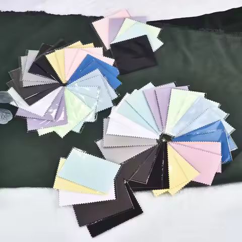 50pcs 10x6.3cm/10x6cm/8x6cm Silver Clean Polishing Cloth Soft Clean Wipe Wiping Cloth For Necklaces 
