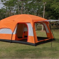 TENDA Consina - Camel Outdoor Camping Tent 8-10 People 2 Rooms 1 Room (Imported)