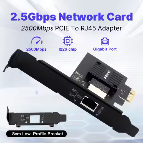 FENVI 2.5G PCIE To RJ45 Network Card 2500Mbps Gigabit Ethernet I226 Wireless Network Adapter For Des