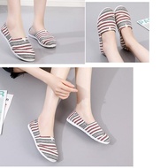 The Latest Women's Flats Shoes Canvas Rainbow Colorful Women Flat Shoes O0C0