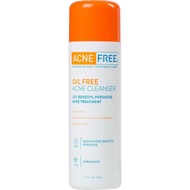AcneFree Oil-Free Cleanser with Benzoyl Peroxide 2.5% and Glycolic Acid, 8 Fl Oz | Oil-Free, Unscent