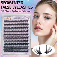 New Messy Segmented False Eyelashes Extension Reusable Cluster Thick Lashes Grafting Extension H7h0