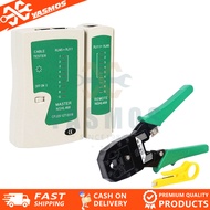 Yasmos Network Tool Kit Lan Cable Tester And Crimping Crimper Plier RJ45 RJ11 RJ12