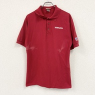 RED KAP RED Kap 短袖企業標誌 Polo 衫，日產，紅色， M 碼，古著