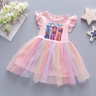 Latest Dresses/kpop demon hunters huntrix Rumi Mira Zoey Anime Girls' Dresses 1-10 Years