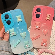 Casing oppo reno 8z 5g Cute cat 3D phone case for oppo reno 7z 5g case