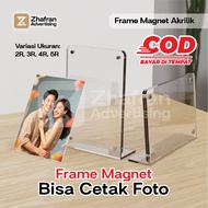 Acrylic Magnetic Frame + 2R 3R 4R 5R Photo Printing Modern Minimalist Aesthetic Acrylic Photo Frame/