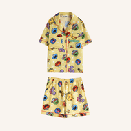 Muslin Pajamas x Sesame Street Collection [Morning Sunshine] |ชุดนอนใส่เที่ยว ลายเอลโม่และผองเพื่อน