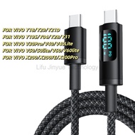 LKY6 Dual Type C Fast Charging Cable 100W 5A Type C To Type C Cable for VIVO Y18 Y29 Y21D Y19S Y04 Y