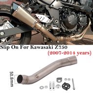 JINDI Z750สำหรับคาวาซากิ Z 750 2007 - 2014 Z800 Z 800 2013-2016ระบบไอเสียรถจักรยานยนต์หนีท่อไอเสียท่