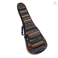 Special National Style 23" Ukelele Ukulele Uke Bag Backpack Case 6mm Cotton Padding Durable Colorful with Adjustable Shoulder Strap for Concert Ukeleles