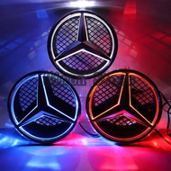 LED Light Car Front Center Grille Emblem for Mercedes Benz W212 W207 W204 W166 W251 W245 Auto Badge Decoration Accessories
