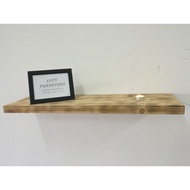 (80cm) Loft Style Floating Loft Pine Wood Shelf Vintage Style Hold Up 20KG