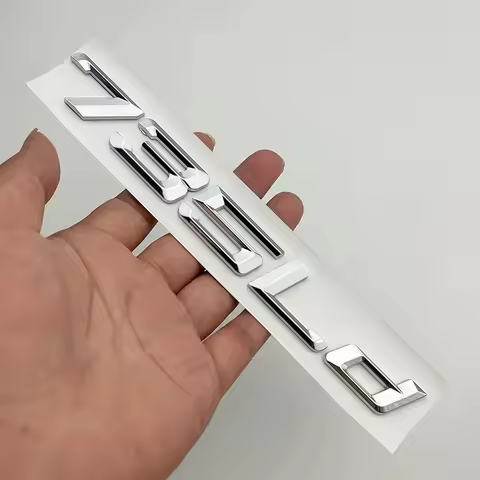 3d ABS Chrome Car Trunk Letters 730Ld 735Ld 740Ld 750Ld 760Ld Emblem Logo Nameplate Sticker For BMW 