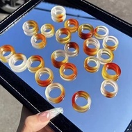 Natural Agate Ring Agate Ring Jade Ring for Men Women