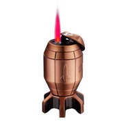 Windproof Ornaments Desktop Unique Desktop Styling Creative Lighter Inflatable Lighter Rocket Metal