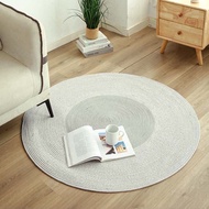 Natural Round Jute Rug for Bedroom- Handwoven Round Carpet for Dinning Table - Hand Braided Circle M