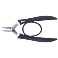 ANEX Stainless Steel Handmade Nose Pliers 135mm Rubber Grip Yatko Bent Type for Hardware And Tools H