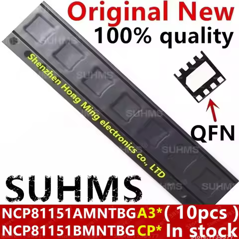 (10piece) 100% New NCP81151AMNTBG NCP81151A A3D A3* NCP81151BMNTBG NCP81151B CPF CP* QFN-8