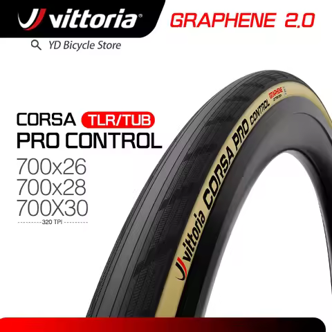 Vittoria 700x28C Corsa Pro Tires /Corsa Pro Control Tubeless Road Tires Yellow Puncture resistant ou