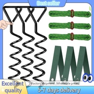 E7G-Tree Stake Kit, Heavy Duty Spiral Tree Stakes and Supports for Leaning Trees and Young Trees Str