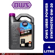 【100% ORIGINAL】OWS Uber Power Synthotec Sae 0W20 Fully Synthetic Engine Oil 4L For Toyota/ Perodua/ 