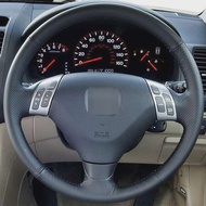 [nchui3f
]HKOADE ฝาครอบพวงมาลัยรถยนต์หนังเทียมเนื้อนุ่ม Hige สีดำเย็บด้วยมือแบบ DIY สำหรับ Honda Accord 7 Coupe 2003-2007 (3ก้าน)