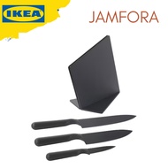 I K E A Jamfora Knife Blocks with 3 Different Size of Knives for Fruit, Vegetables & Meat