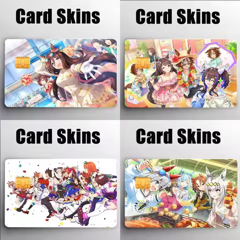 Uma Musume Pretty Derby Credit Debit Card Film Skin Sticker Credit Card Skin Stickers For Bank Card 