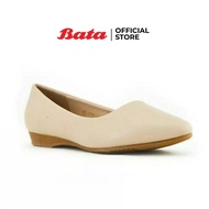 *Best Seller* Bata บาจา รองเท้าคัทชู รองเท้าทำงาน รองเท้าคัทชูหัวแหลม รองเท้ากึ่งทางการ รองเท้าแบบสวม สำหรับผู้หญิง สีขาวครีม รหัส 5511573