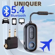 UNIQUER Audio Receiver Transmitter, Bluetooth 5.4 2 IN 1 Airplane Wireless Adapter, Portable 3.5mm A