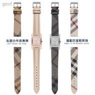 Ready Stock = Plaid Pattern Watch Strap Female Suitable for BURBERRY BURBERRY BU1938 1387 BURBERRY S