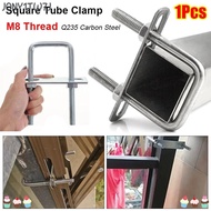 JONY1TW7J 1Pcs Pipe U-clamp, Galvanized Q235 Carbon Steel Screws M8 Square Tube Clamp, Durable With 