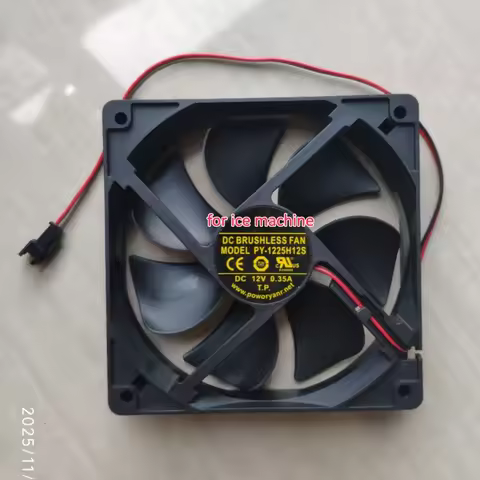 PY-1225H12S 12V 0.35A 12cm 12025 cooling fan for ice machine~