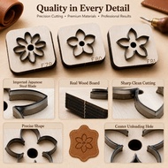 Small Flower 3-Style Steel Rule Cutting Die DIY Leather Craft Mold QC-CD-009