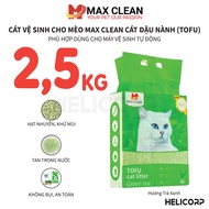 Cát Mèo Đậu Nành Cát Vệ Sinh Cho Mèo Tofu Max Clean Hương Trà Xanh
