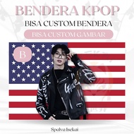 KPOP AMERICAN FLAG DAVIN XODIAC KPOP POSTER/ KPOP FLAG/ Kim Dabin KPOP Tapestry/ Kpop Tapestry/