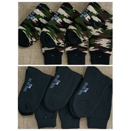 Thick Socks Thick Camouflage Socks Thick Black Socks TNI/POLRI