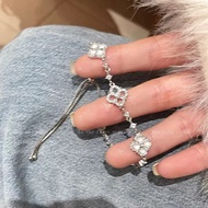 474 HYK SHOP🇲🇾 Full Rhinestone Clover Bracelet Women | Gelang Wanita Empat Daun Kristal Elegant手链