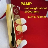 Suisse 1Kilo/1000G 24K Gold Bar 1KG Gold Bullion 1:1 Replica Swiss Bullion Jewelry Store Bank Displa